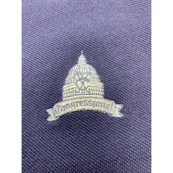 Congressional Polo Sport Men's XL Blue 100% Cotton Golf Shirt - Picture 2 of 6